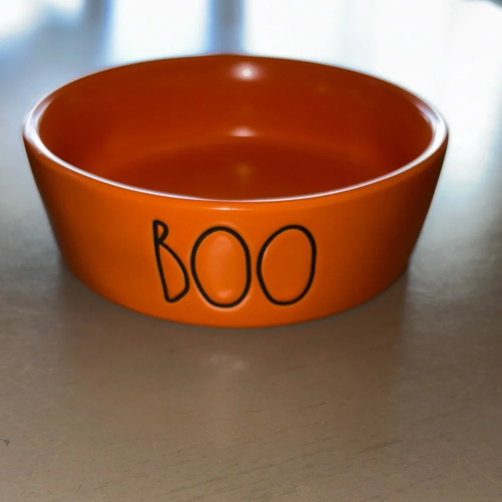 Rae Dunn BOO Small Pet Bowl